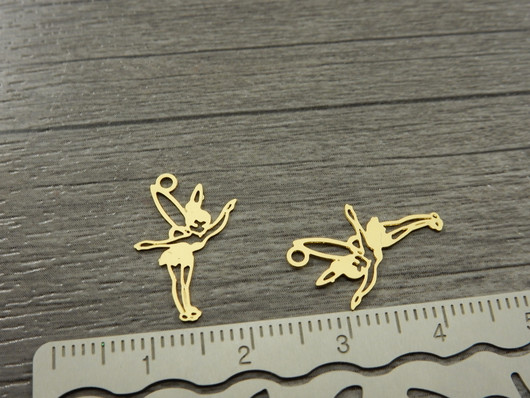 Keijuriipus, 17x12mm, kulta, 1kpl