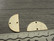 Puoliympyräriipus/ linkki, 12x21mm, vaaleakulta, 1kpl