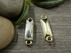 Strassiriipus suorakulmio, 22x6mm, kulta, 1kpl