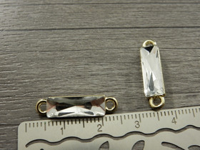 Strassiriipus suorakulmio, 22x6mm, kulta, 1kpl