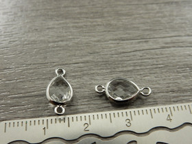 Strassiriipus pisara/linkki, 14x7mm, kromi, 1kpl