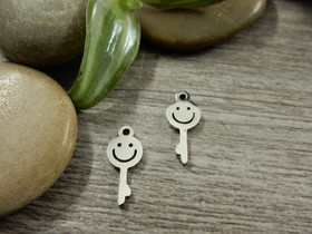 Hymynaama-avainriipus, 13x6mm, rst, 1kpl