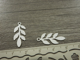 Lehtiriipus, 22x9mm, mattahopea, 1kpl