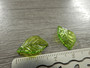 Lehtiriipus akryyli, 18x15mm, vihreä, 1kpl