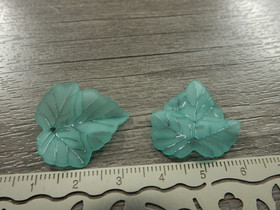 Lehtiriipus akryyli, 23x21mm, minttu/vihreä, 1kpl