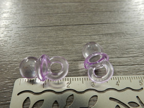 Tuttiriipus akryyli, 20x10mm, liila, 1kpl