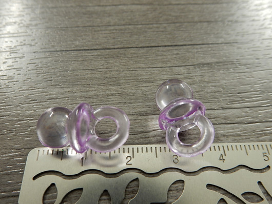 Tuttiriipus akryyli, 20x10mm, liila, 1kpl