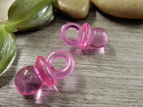 Tuttiriipus akryyli, 20x10mm, pinkki, 1kpl