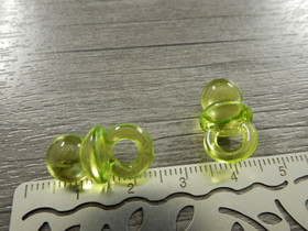 Tuttiriipus akryyli, 20x10mm, vihreä, 1kpl