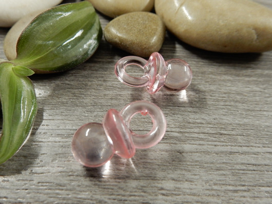 Tuttiriipus akryyli, 20x10mm, vaaleanpunainen, 1kpl