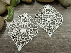 Kuvioriipus, 53x41mm, valkoinen, 1kpl