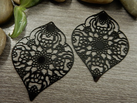 Kuvioriipus, 53x41mm, musta, 1kpl