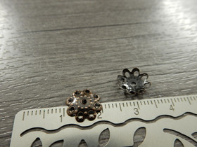 Helmihattu kukka, 10mm, kupari, 20kpl