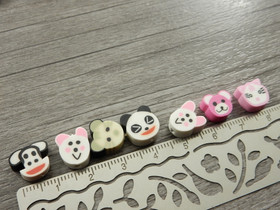 Fimohelmi eläin, n.10mm, mixsetti, 20kpl