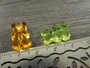 Akryylihelmi nalle, 16x11mm, mixsetti, 10kpl