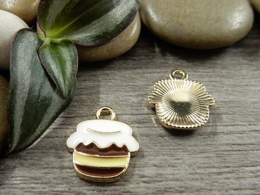 Hunajapurkkiriipus, 16x14mm, moniväri, 1kpl