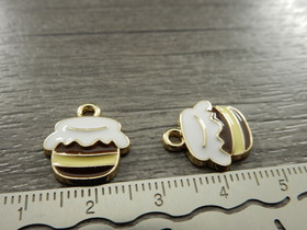 Hunajapurkkiriipus, 16x14mm, moniväri, 1kpl