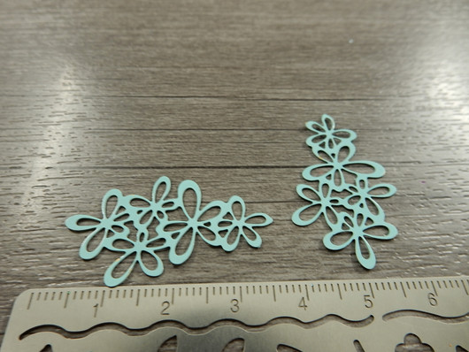 Kukkariipus, 35x16mm, minttu, 1kpl