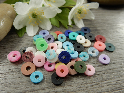Fimohelmi, 5-5.5x1mm, mixsetti, 380-400kpl