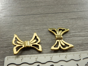 Metallihelmi/ riipus siivet, 20x7mm, kulta, 10kpl