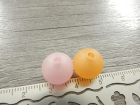 Akryylihelmi huurre, 12mm, mixsetti, 10kpl