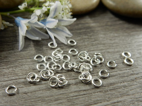 Välirengas, 3x0.6mm, avattava, kirkashopea, 100kpl