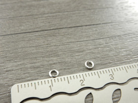 Välirengas, 3x0.6mm, avattava, kirkashopea, 100kpl