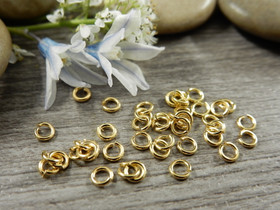 Välirengas, 3x0.6mm, avattava, kulta, 100kpl