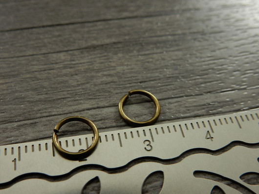 Välirengas, 7x0.8mm, avattava, pronssi, 50kpl
