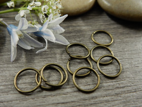 Välirengas, 8x0.7mm, avattava, pronssi, 50kpl