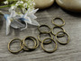 Välirengas, 8x0.7mm, avattava, pronssi, 50kpl