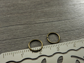 Välirengas, 8x0.7mm, avattava, pronssi, 50kpl