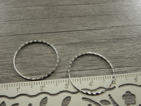 Linkki ympyrä, 20x0.8mm, umpi, kromi, 1kpl