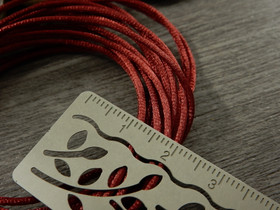 Satiininyöri, 1mm, punainen, 1m