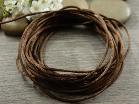 Satiininyöri, 1mm, tummanruskea, 1m