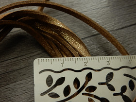 Tekomokka nauha glitter, 3x1.4mm, kulta, 1m