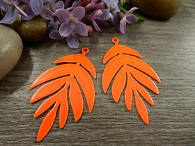 Lehtiriipus, 38x23mm, oranssi, 1kpl