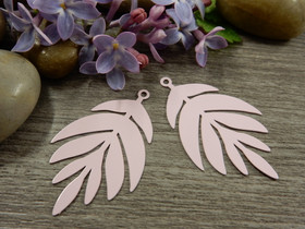 Lehtiriipus, 38x23mm, vaaleanpunainen, 1kpl