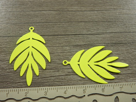 Lehtiriipus, 38x23mm, keltainen, 1kpl