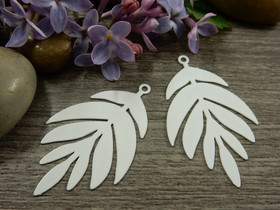 Lehtiriipus, 38x23mm, valkoinen, 1kpl