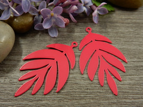 Lehtiriipus, 38x23mm, pinkki, 1kpl