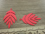 Lehtiriipus, 38x23mm, pinkki, 1kpl
