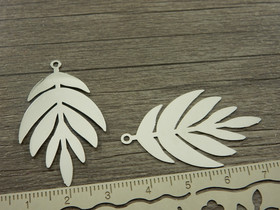 Lehtiriipus, 38x23mm, kromi, 1kpl