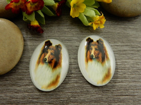 Kapussi koira, 18x25mm, moniväri, 1kpl