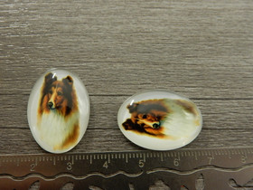 Kapussi koira, 18x25mm, moniväri, 1kpl