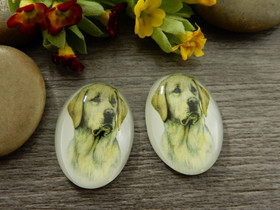 Kapussi koira, 18x25mm, beige, 1kpl