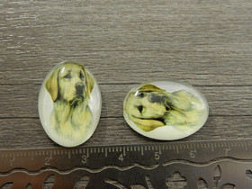 Kapussi koira, 18x25mm, beige, 1kpl