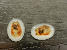 Kapussi koira, 18x25mm, ruskea, 1kpl