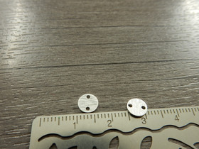 Ympyräriipus/ linkki , 6mm, kirkashopea, 1kpl