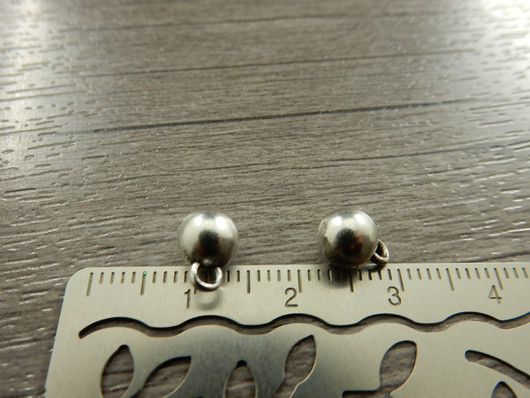 Palloriipus 8.5x6mm, kromi, 1kpl